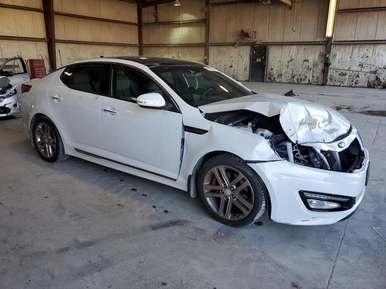 2013 KIA Optima VIN 5XXGR4A65DG206496 Copart auction photo, front end / minor dent/scratches damage thumbnail 4
