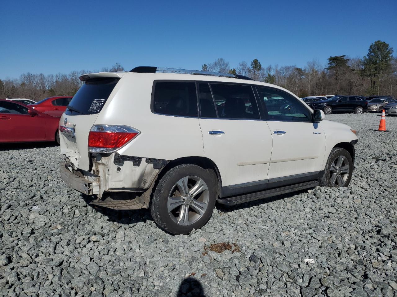 2011 Toyota Highlander VIN 5TDYK3EH0BS029902 Copart auction photo, front end / rear end damage thumbnail 3