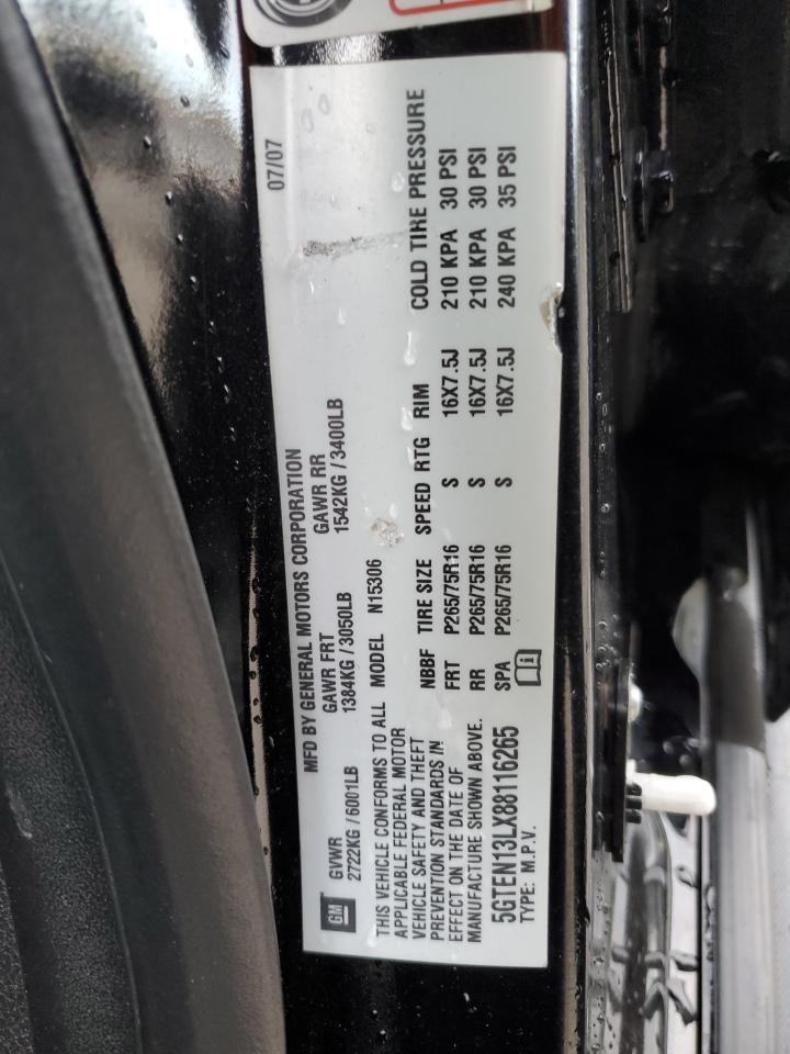 2008 Hummer H3 VIN 5GTEN13LX88116265 Copart auction photo, rear end damage thumbnail 13