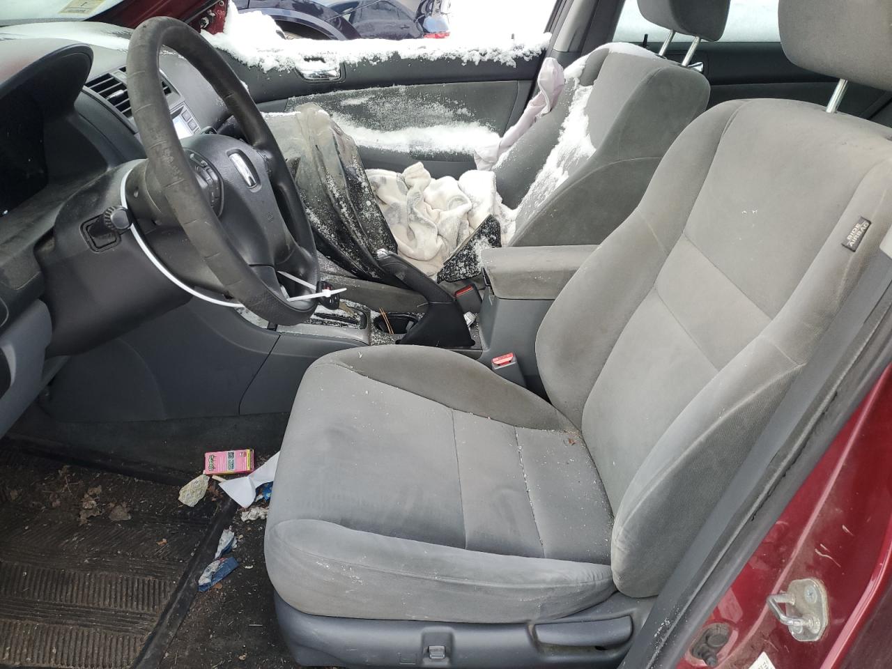2004 Honda Accord VIN 1HGCM56624A101987 Copart auction photo, front end / undercarriage damage thumbnail 7