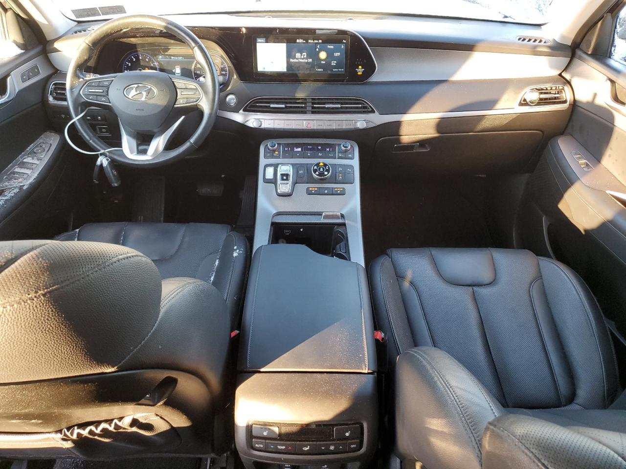 2021 Hyundai Palisade VIN KM8R4DHE6MU173910 Copart auction photo, front end damage thumbnail 8