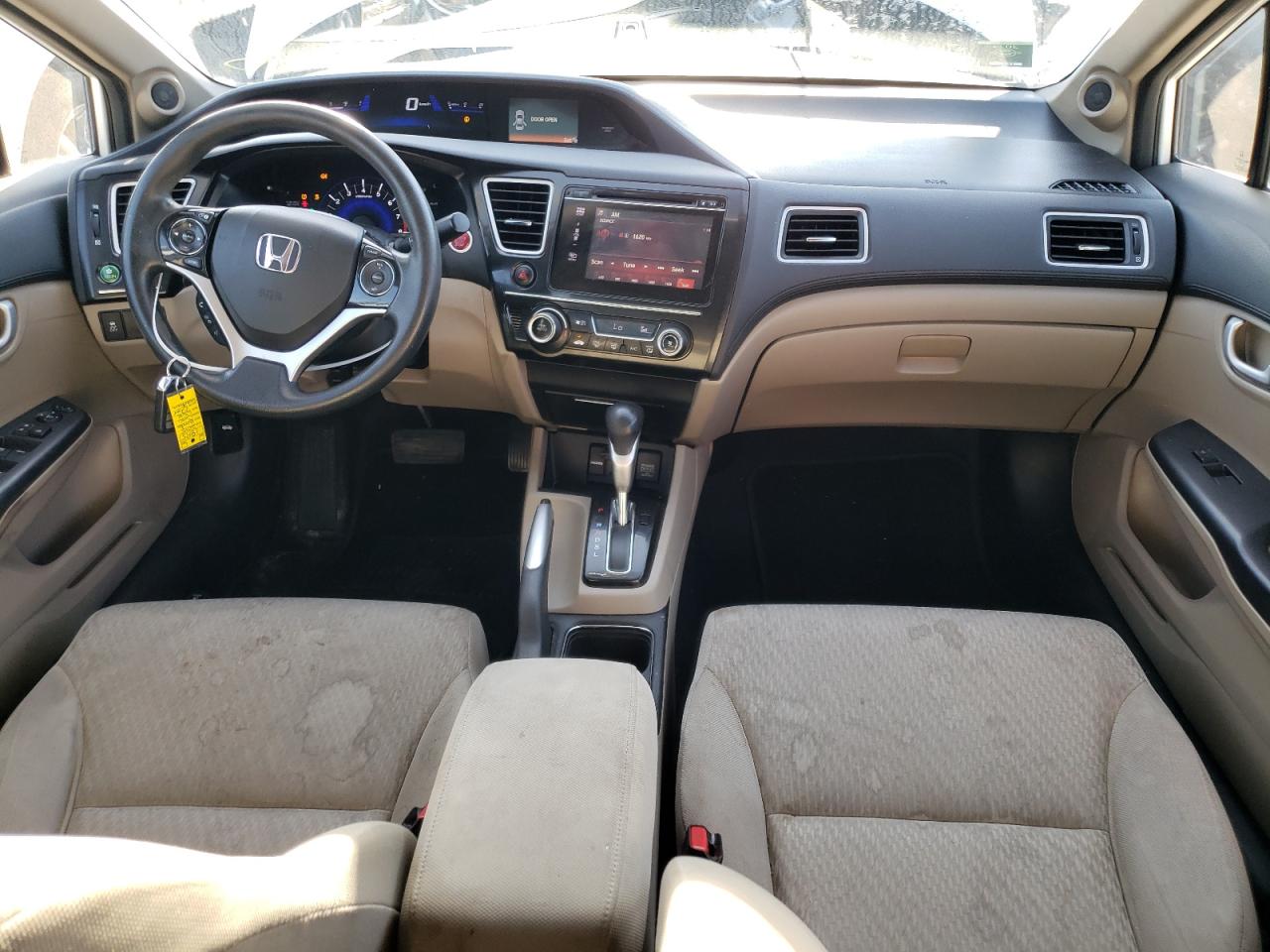 2015 Honda Civic VIN 19XFB2F86FE110211 Copart auction photo, rear end damage thumbnail 8