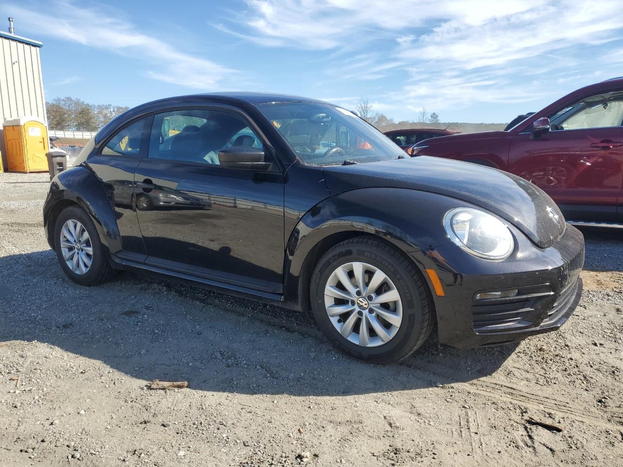 2017 Volkswagen Beetle VIN 3VWF17AT3HM633252 Copart auction photo, side / front end damage thumbnail 4