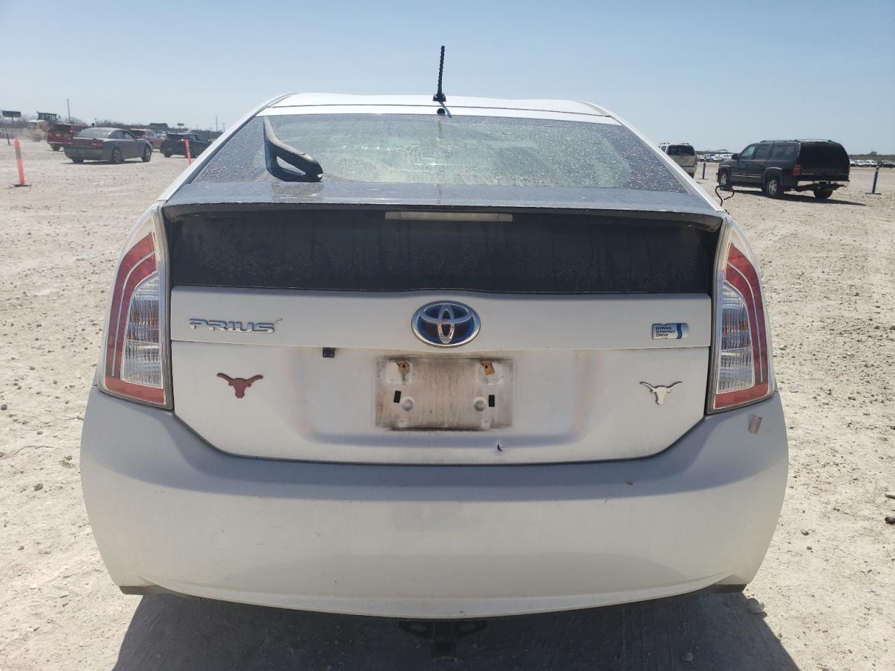 2014 Toyota Prius VIN JTDKN3DUXE0383042 Copart auction photo, front end damage thumbnail 6
