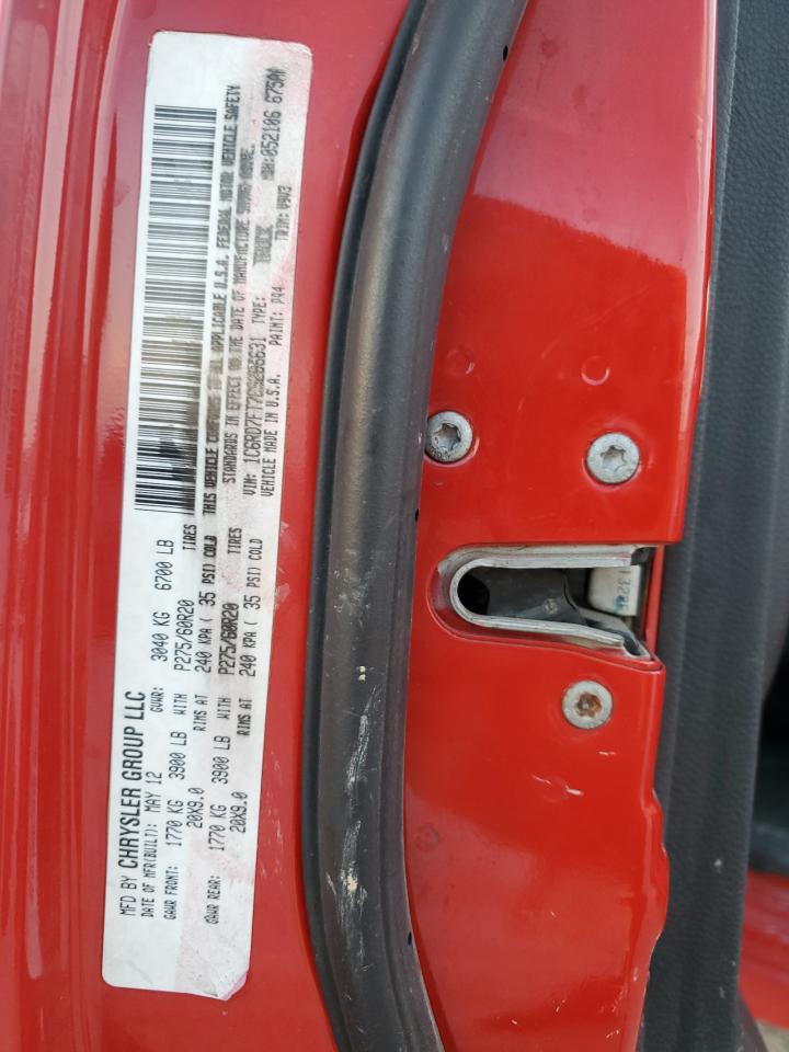 2012 Dodge RAM VIN 1C6RD7FT7CS286631 Copart auction photo, front end / side damage thumbnail 14