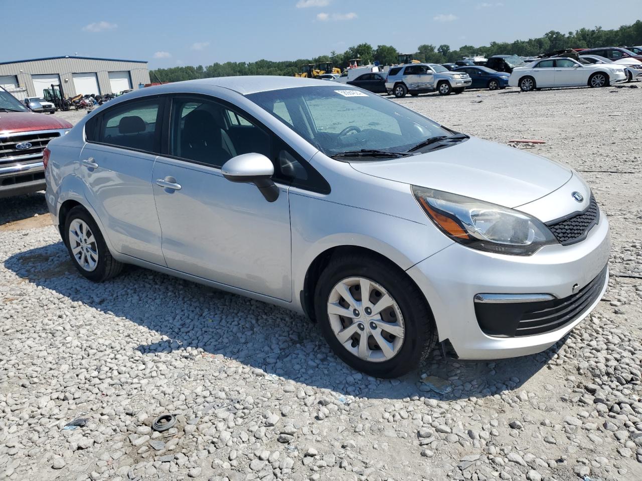 2016 KIA Rio VIN KNADM4A39G6624759 Copart auction photo, side / front end damage thumbnail 4