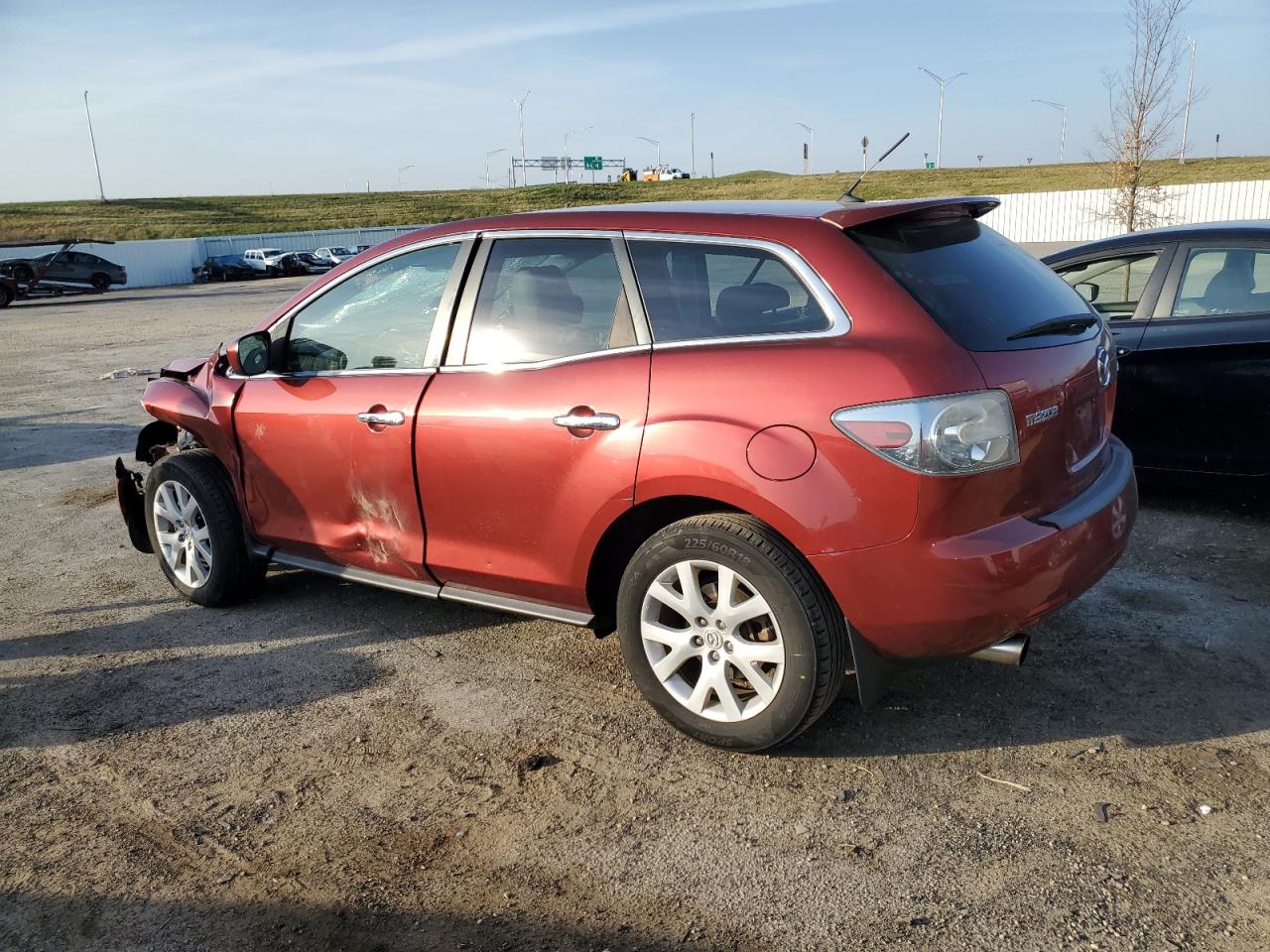 2008 Mazda CX-7 VIN JM3ER293380190903 Copart auction photo, front end / side damage thumbnail 2