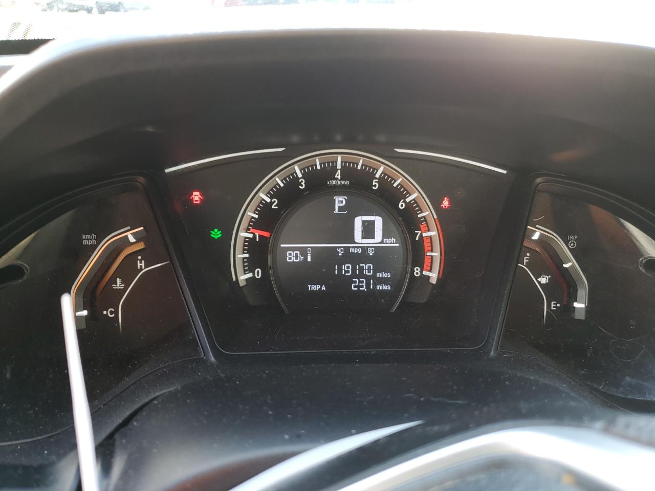 2017 Honda Civic VIN 2HGFC2F5XHH506766 Copart auction photo, rear end / front end damage thumbnail 9