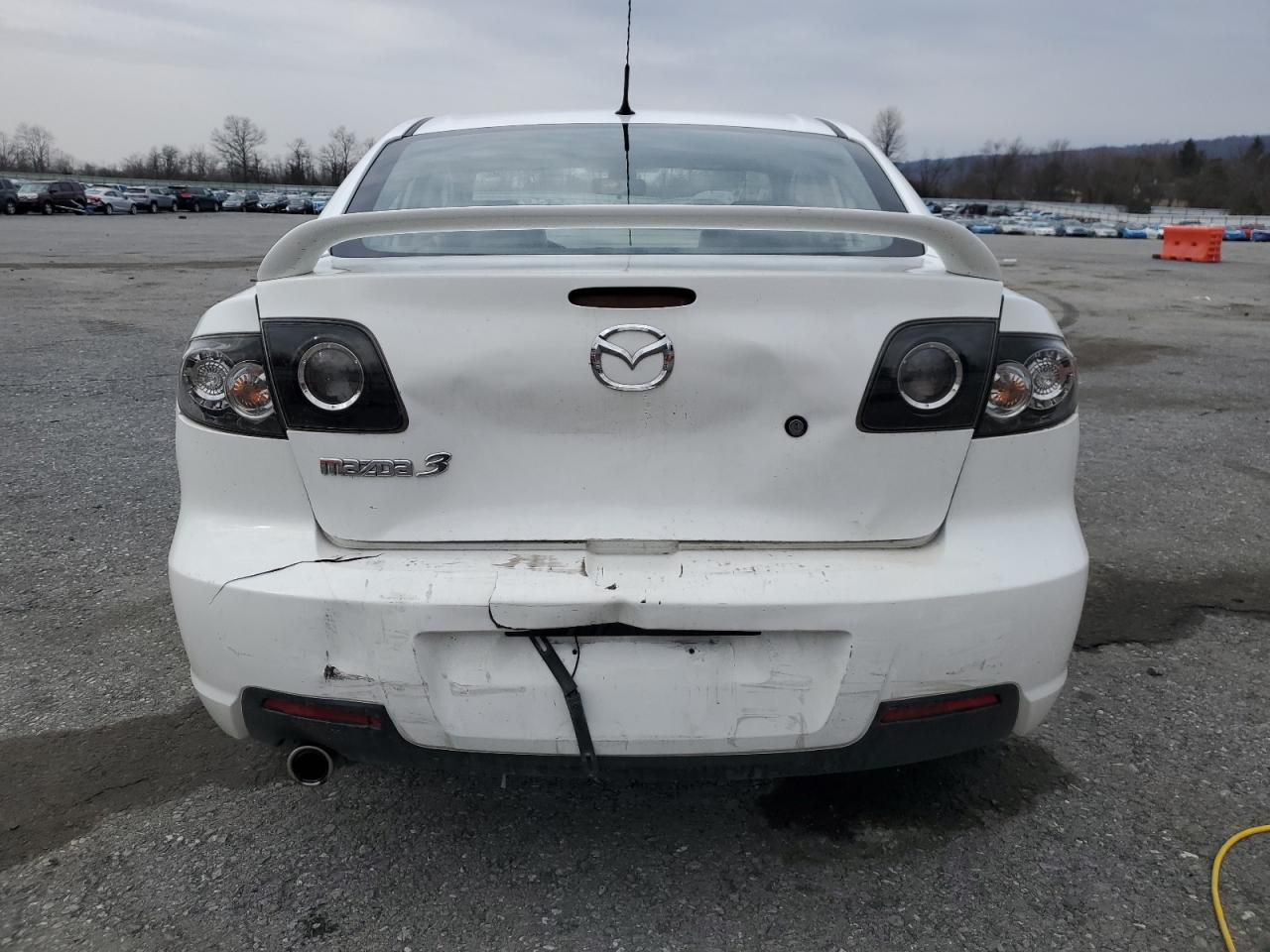 2007 Mazda 3 VIN JM1BK323071610819 Copart auction photo, rear end damage thumbnail 6
