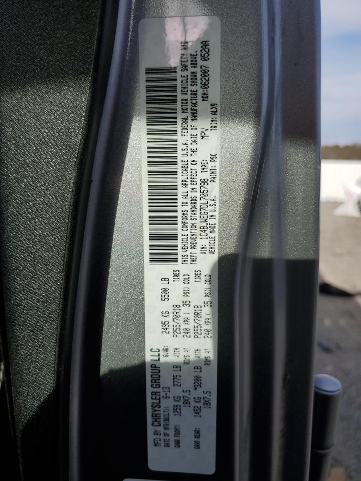 2013 Jeep Wrangler VIN 1C4BJWEG7DL705798 Copart auction photo, front end / minor dent/scratches damage thumbnail 13