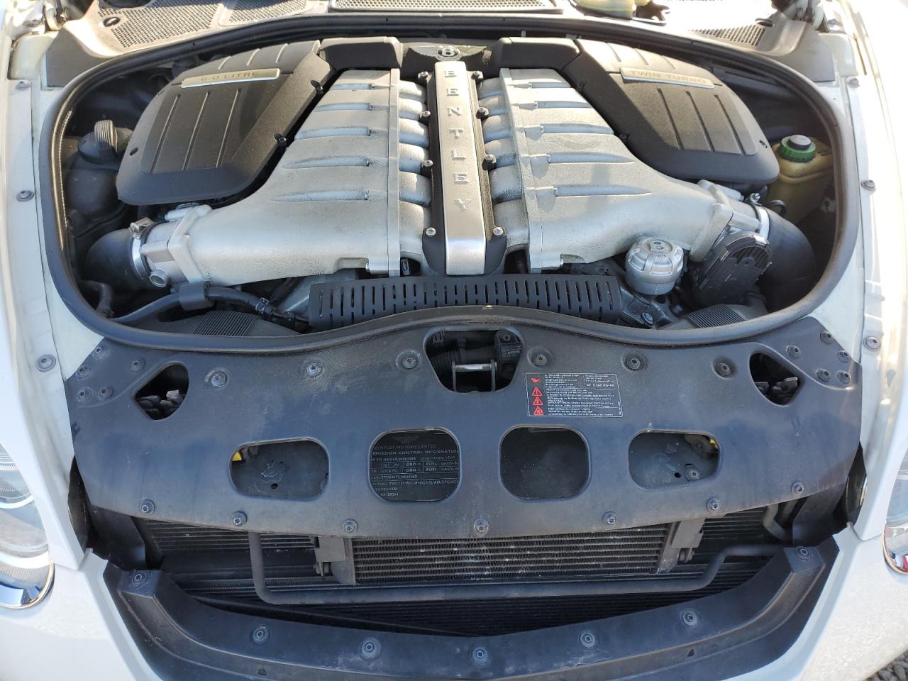 2008 Bentley Continental VIN SCBCR73W38C055292 Copart auction photo, front end damage thumbnail 11