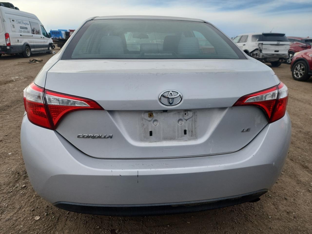 2014 Toyota Corolla VIN 2T1BURHE9EC101083 Copart auction photo, hail damage thumbnail 6