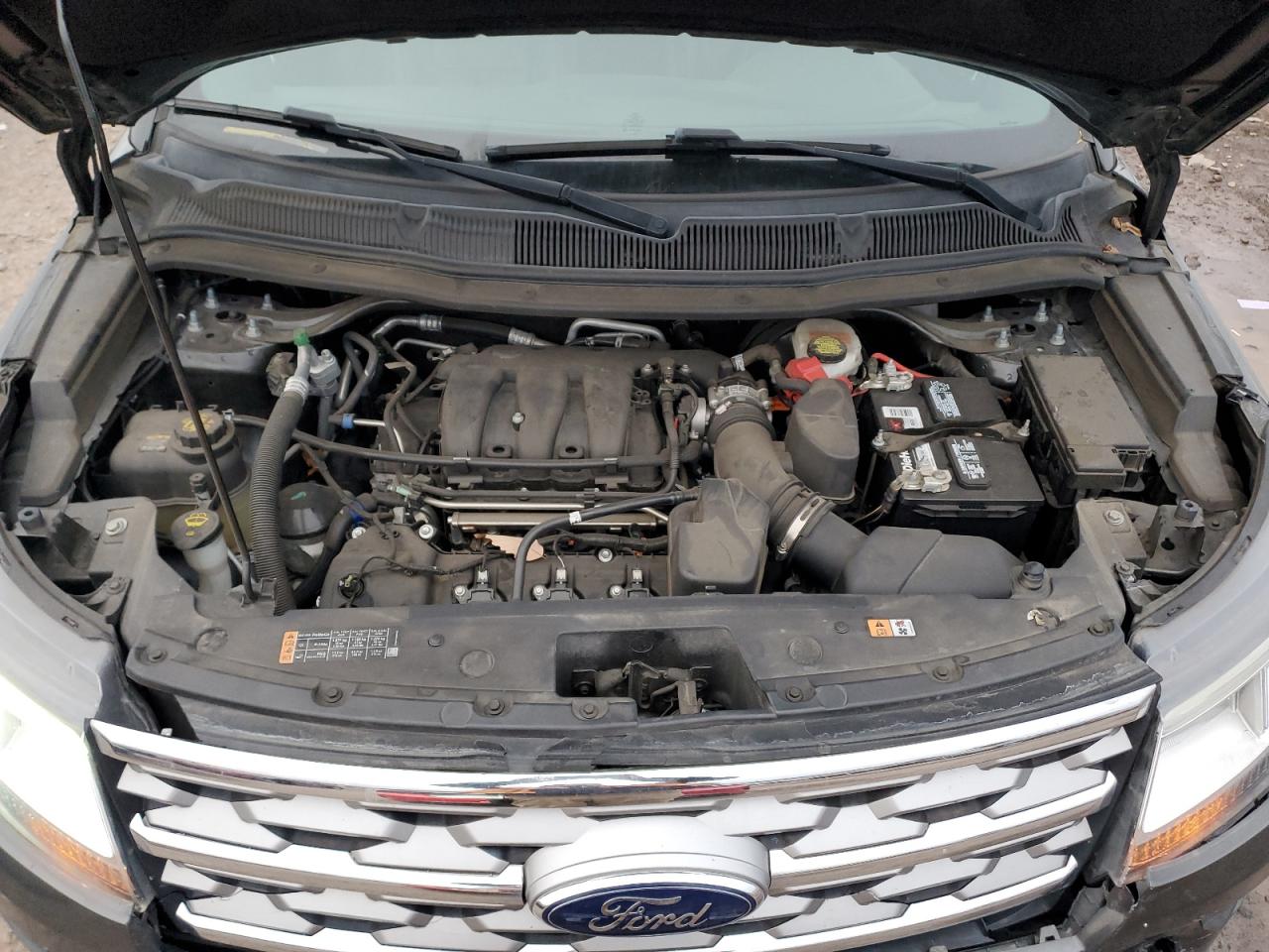 2019 Ford Explorer VIN 1FM5K7F88KGB12881 Copart auction photo, front end / side damage thumbnail 13