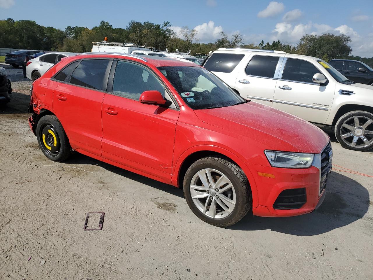 2017 Audi Q3 VIN WA1ECCFS7HR006192 Copart auction photo, rear end damage thumbnail 4
