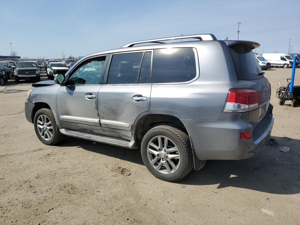 2013 Lexus LX VIN JTJHY7AX3D4101528 Copart auction photo, front end damage thumbnail 2