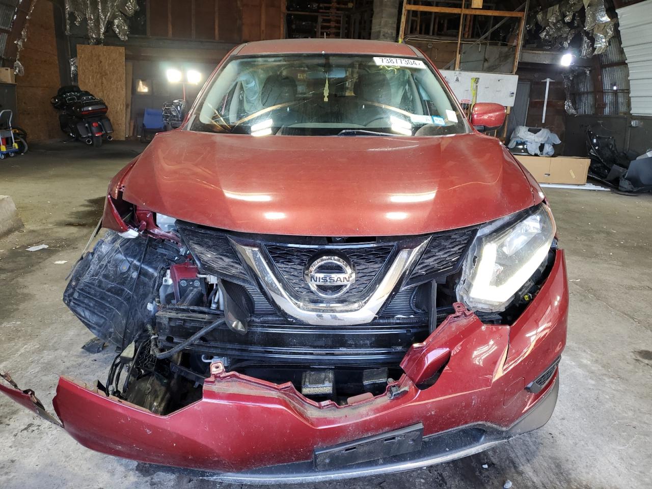 2016 Nissan Rogue VIN JN8AT2MV4GW144255 Copart auction photo, front end / side damage thumbnail 5
