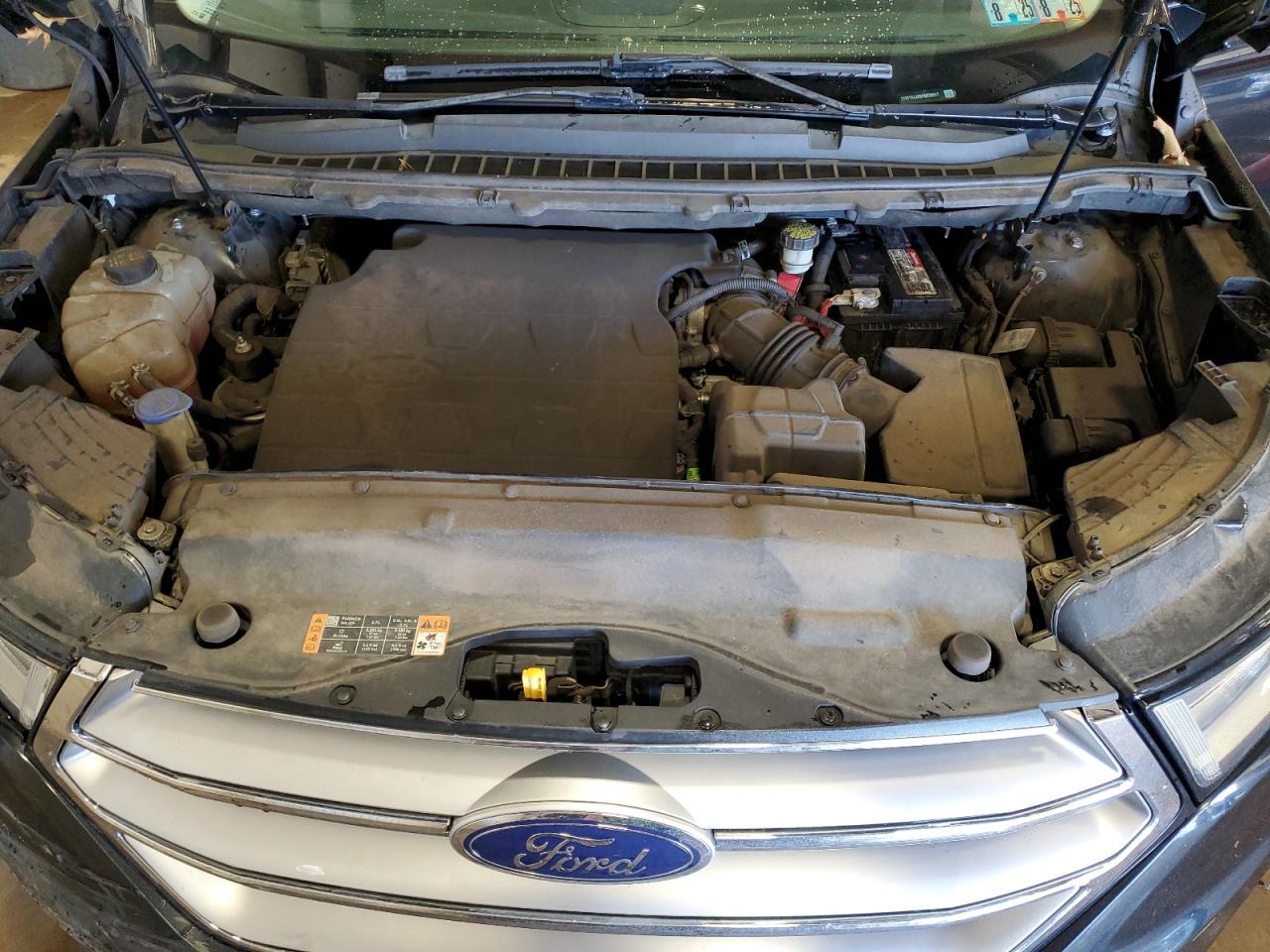 2015 Ford Edge VIN 2FMTK4J83FBB50917 Copart auction photo, rear end / front end damage thumbnail 12