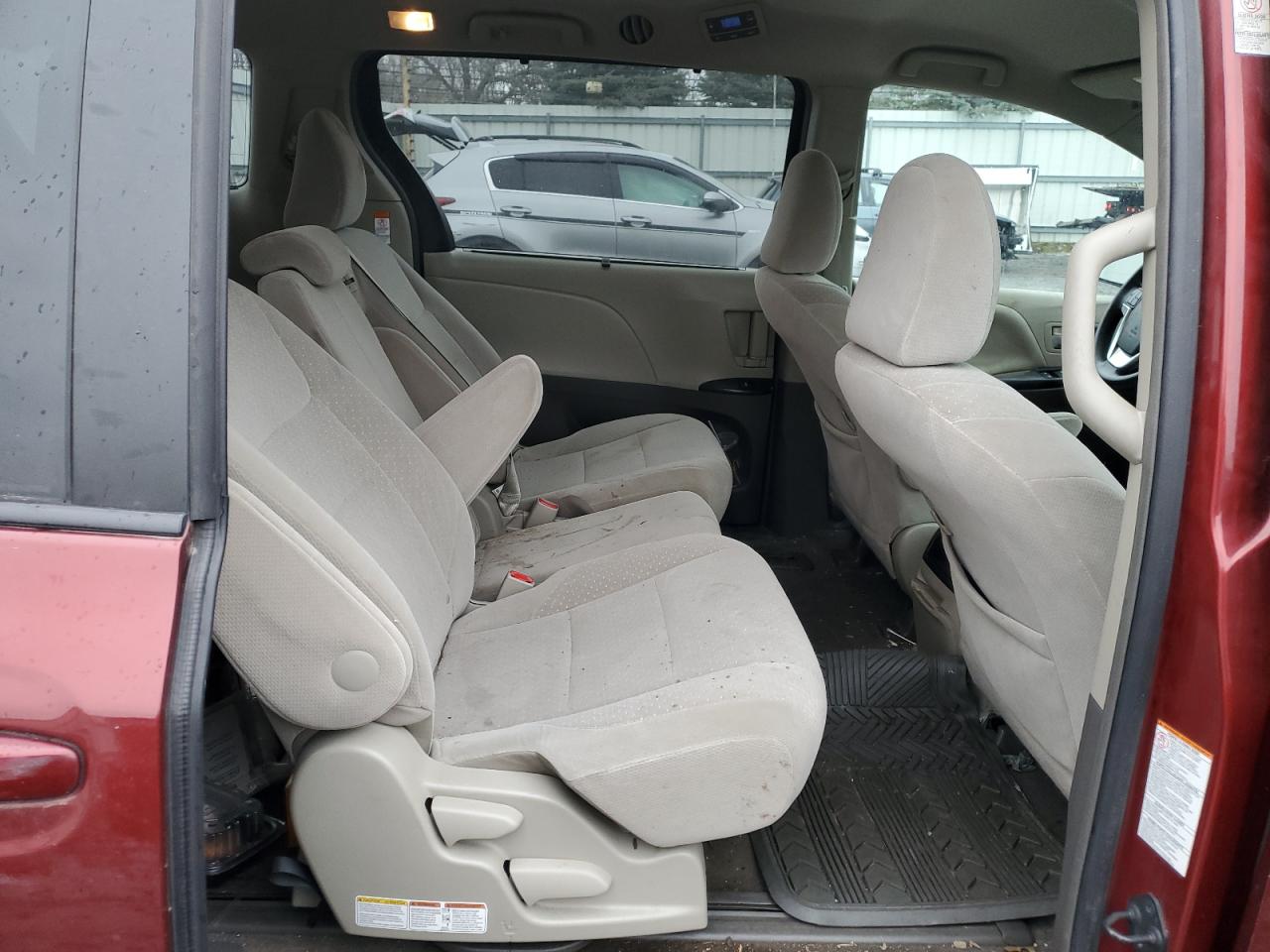 2015 Toyota Sienna VIN 5TDKK3DC5FS553953 Copart auction photo, rear end damage thumbnail 11