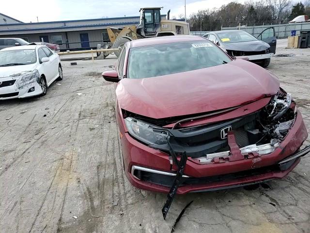 2021 Honda Civic VIN 2HGFC2F62MH555706 Copart auction photo, top/roof / front end damage thumbnail 11
