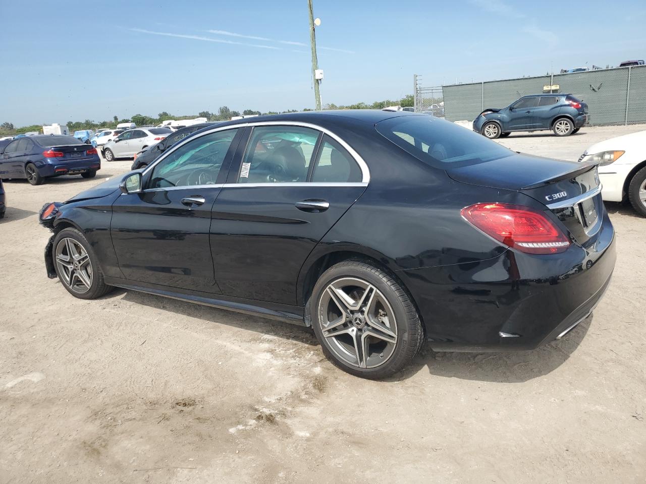 2020 Mercedes-Benz C-klasse VIN 55SWF8EB3LU325604 Copart auction photo, front end damage thumbnail 2