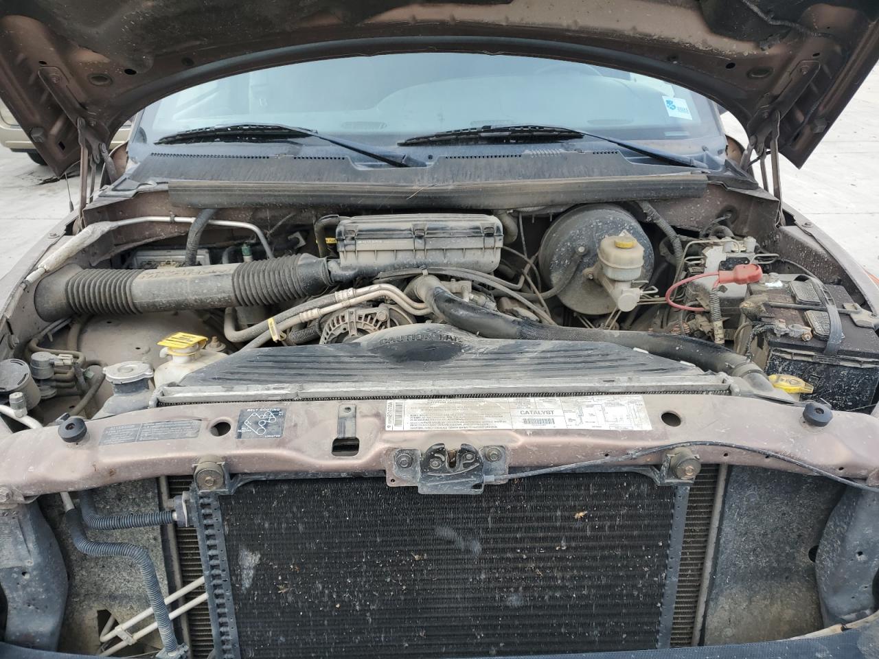 2001 Dodge RAM VIN 3B7HF13Z91M271798 Copart auction photo, front end damage thumbnail 11