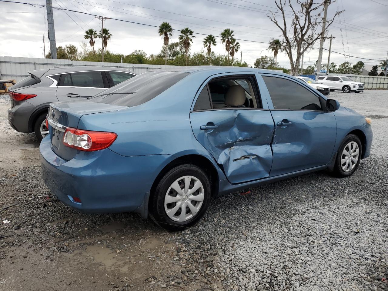 2012 Toyota Corolla VIN 5YFBU4EE2CP053141 Copart auction photo, side damage thumbnail 3