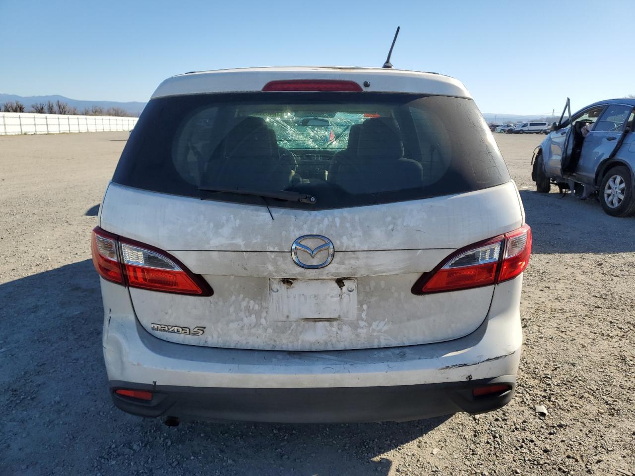 2013 Mazda 5 VIN JM1CW2BL0D0156737 Copart auction photo, front end / top/roof damage thumbnail 6