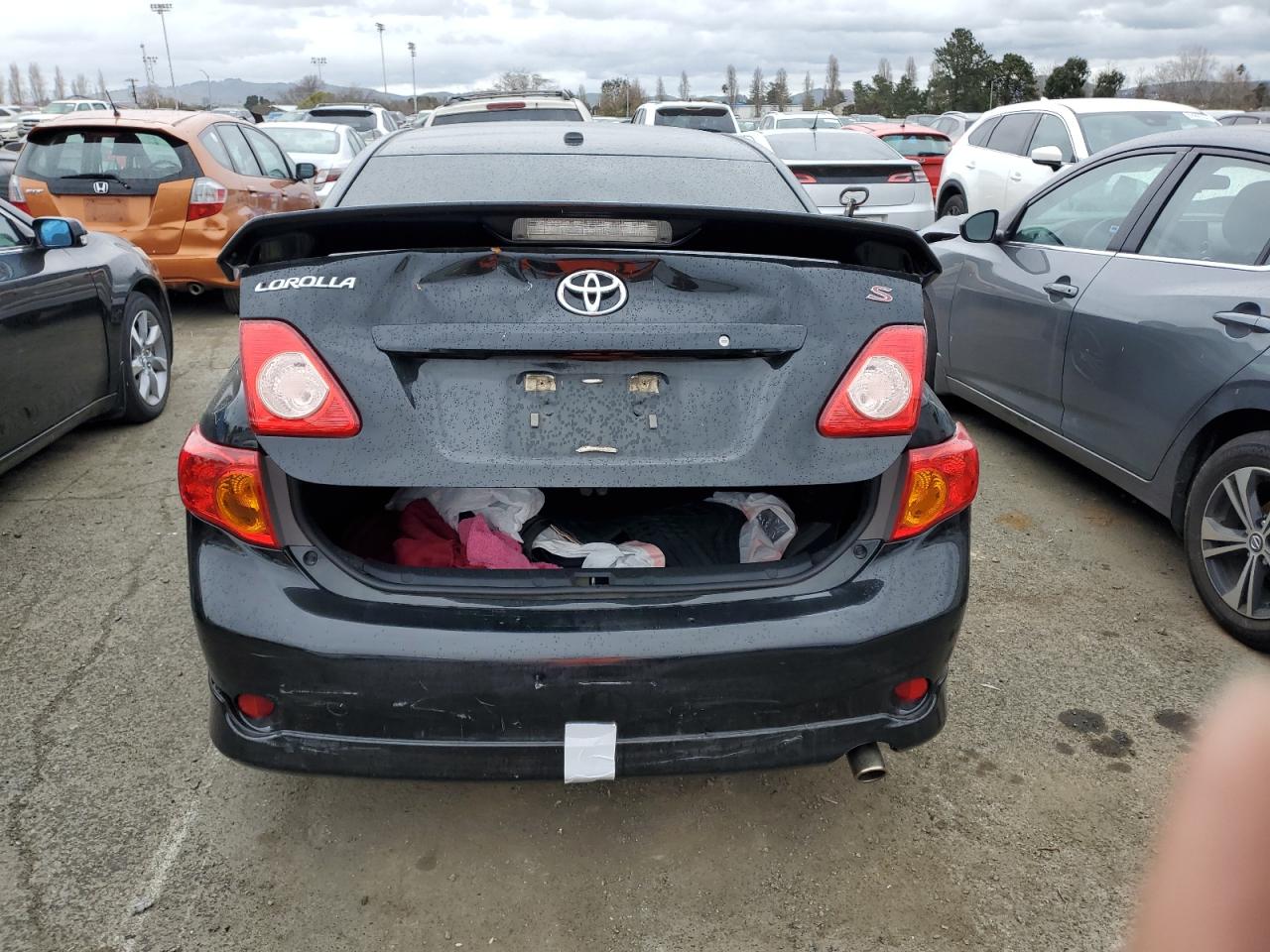 2010 Toyota Corolla VIN 1NXBU4EE7AZ300973 Copart auction photo, all over damage thumbnail 6