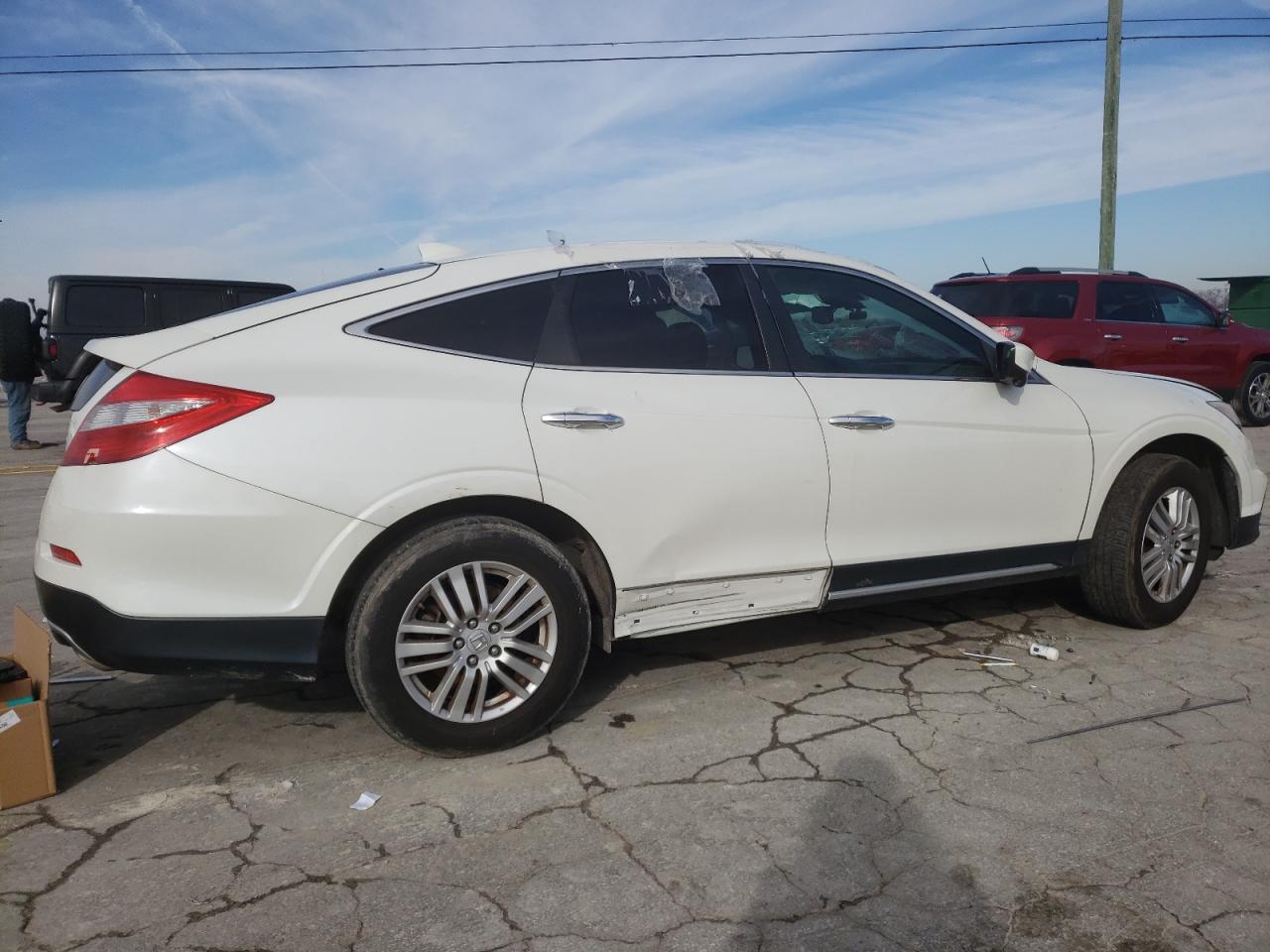 2013 Honda Crosstour VIN 5J6TF3H57DL004543 Copart auction photo, side damage thumbnail 3
