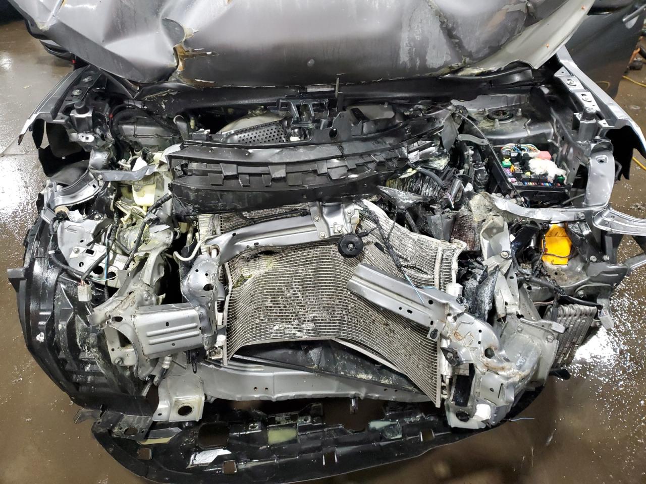2020 Mitsubishi Outlander VIN JA4AP4AU9LU030209 Copart auction photo, front end / burn - engine damage thumbnail 13