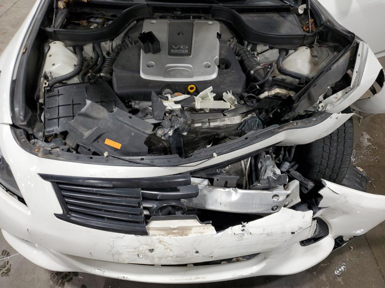 2012 Infiniti G VIN JN1CV6AR4CM678135 Copart auction photo, front end damage thumbnail 12