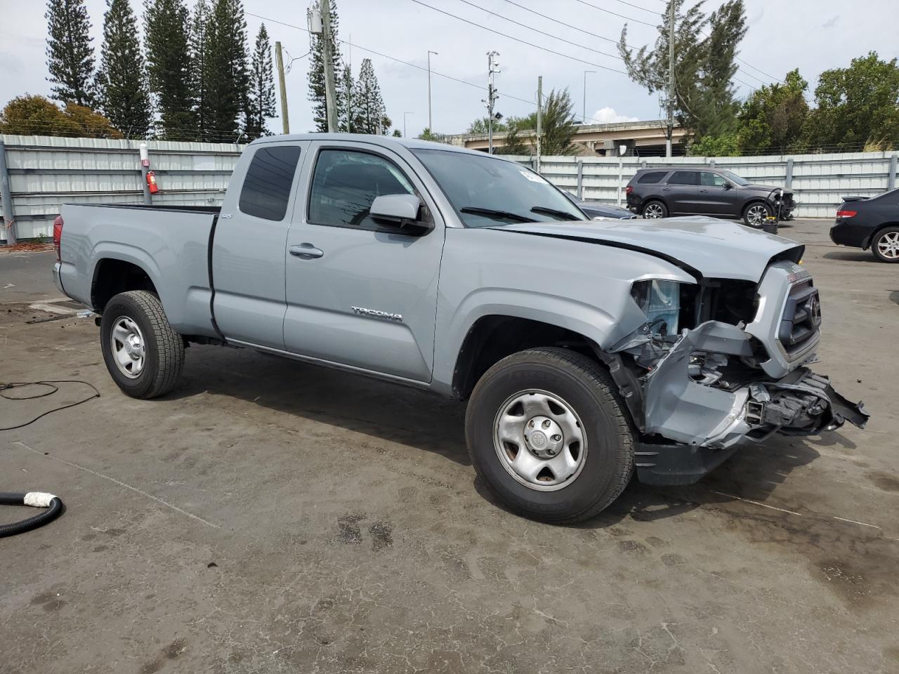 2021 Toyota Tacoma VIN 3TYRX5GN7MT027270 Copart auction photo, front end / undercarriage damage thumbnail 4