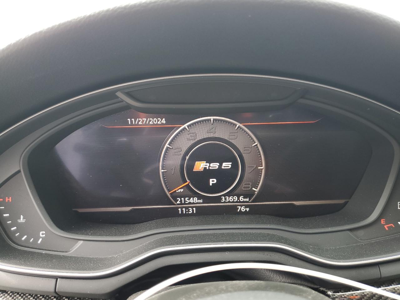 2019 Audi RS5 VIN WUABWCF53KA907854 Copart auction photo, side / front end damage thumbnail 9