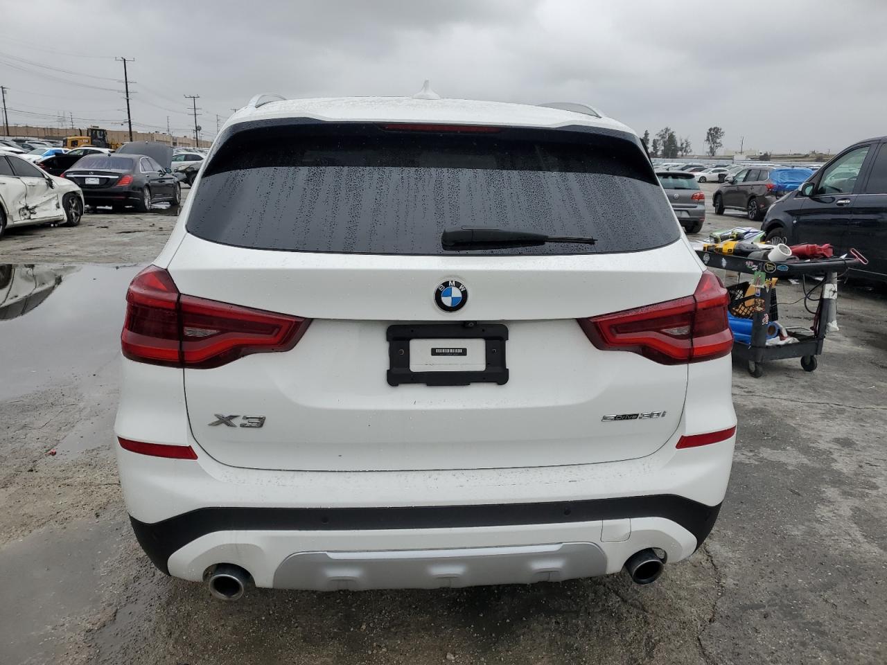 2020 BMW X3 VIN 5UXTY3C00L9C85237 Copart auction photo, side damage thumbnail 6