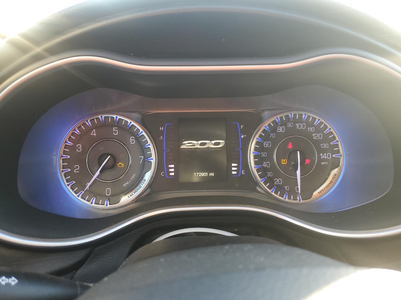 2015 Chrysler 200 VIN 1C3CCCAB7FN605686 Copart auction photo, rear end damage thumbnail 9