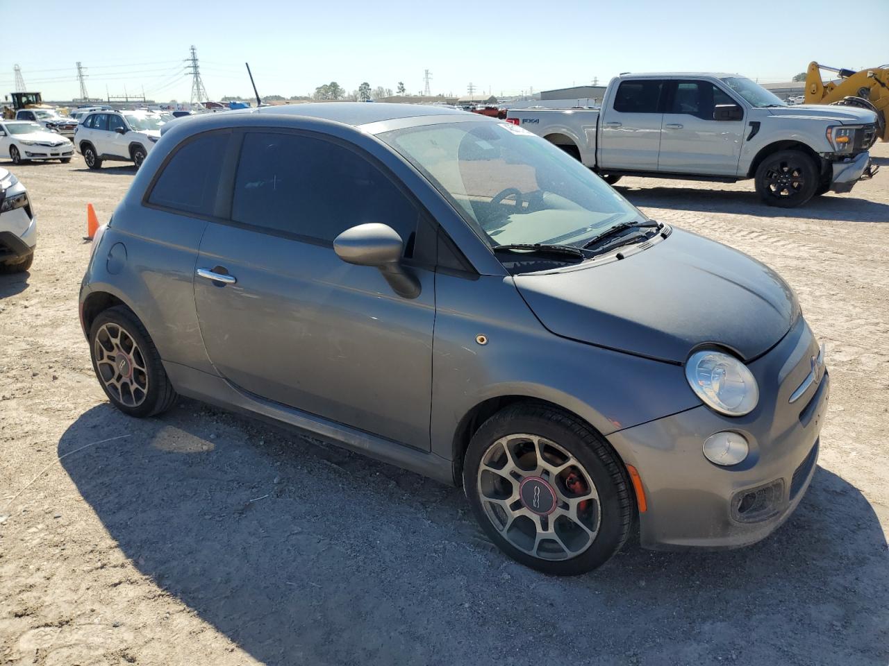 2012 Fiat 500 VIN 3C3CFFBR1CT100422 Copart auction photo, front end / minor dent/scratches damage thumbnail 4