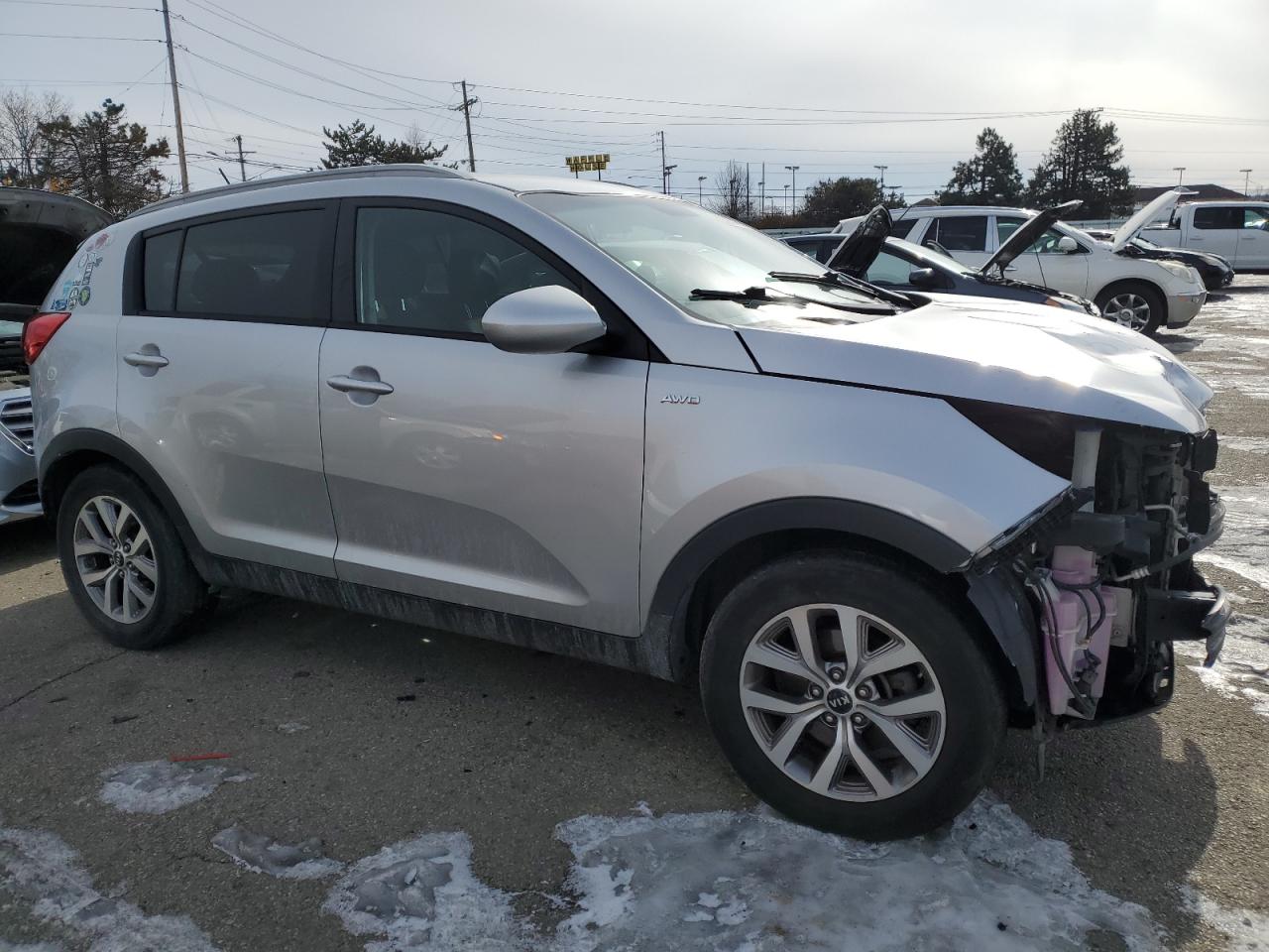 2016 KIA Sportage VIN KNDPBCAC2G7799395 Copart auction photo, front end damage thumbnail 4