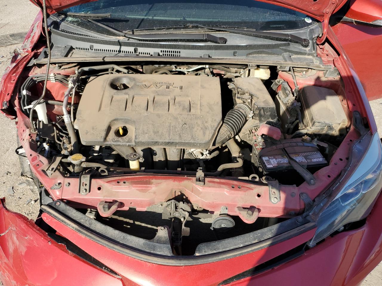 2017 Toyota Corolla VIN 5YFBURHE5HP580297 Copart auction photo, front end / side damage thumbnail 12