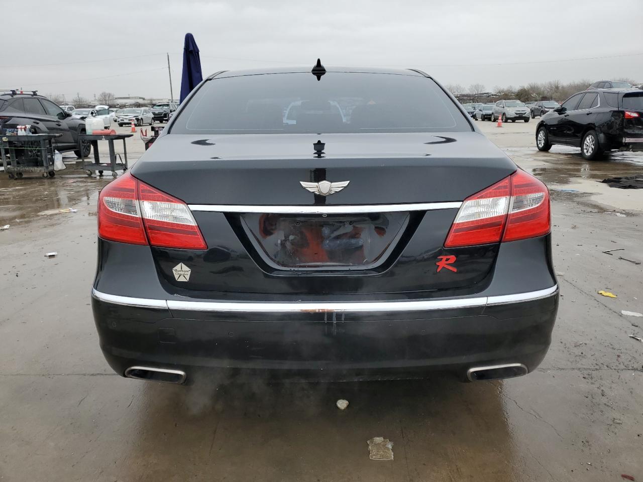 2012 Hyundai Genesis VIN KMHGC4DH5CU155486 Copart auction photo, side damage thumbnail 6