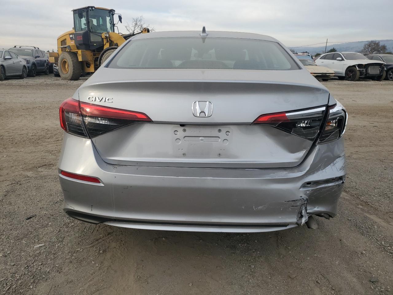 2022 Honda Civic VIN 2HGFE1F79NH319374 Copart auction photo, side / rear end damage thumbnail 6