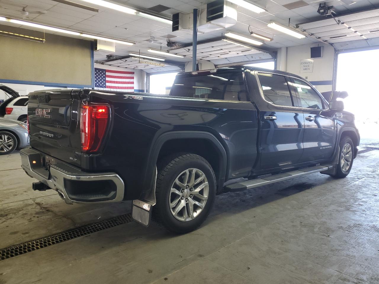 2019 GMC Sierra VIN 1GTU9DED7KZ418757 Copart auction photo, front end / side damage thumbnail 3
