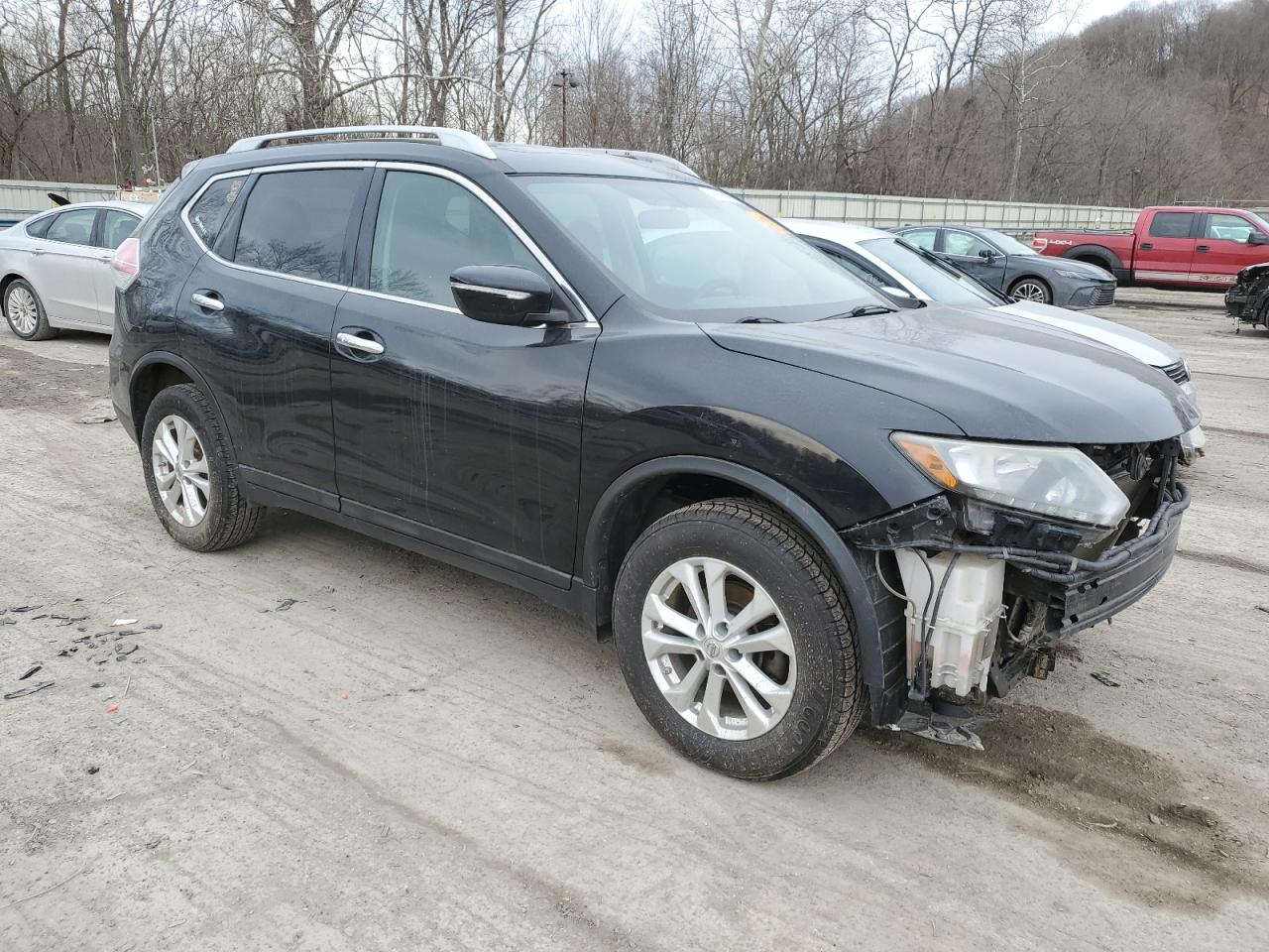 2015 Nissan Rogue VIN 5N1AT2MV7FC870165 Copart auction photo, front end damage thumbnail 4
