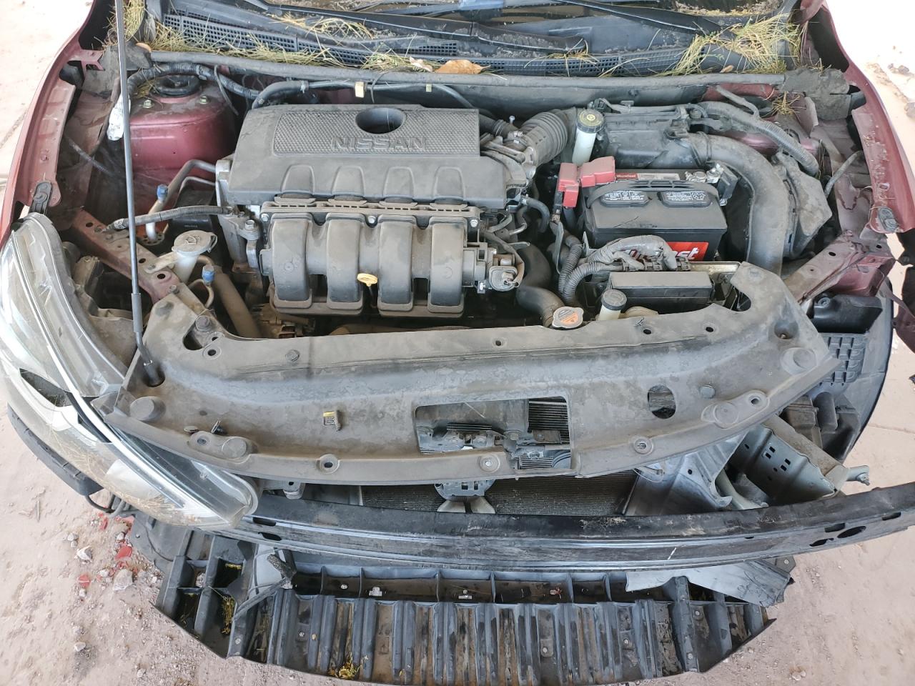 2016 Nissan Sentra VIN 3N1AB7APXGY255275 Copart auction photo, front end / side damage thumbnail 11