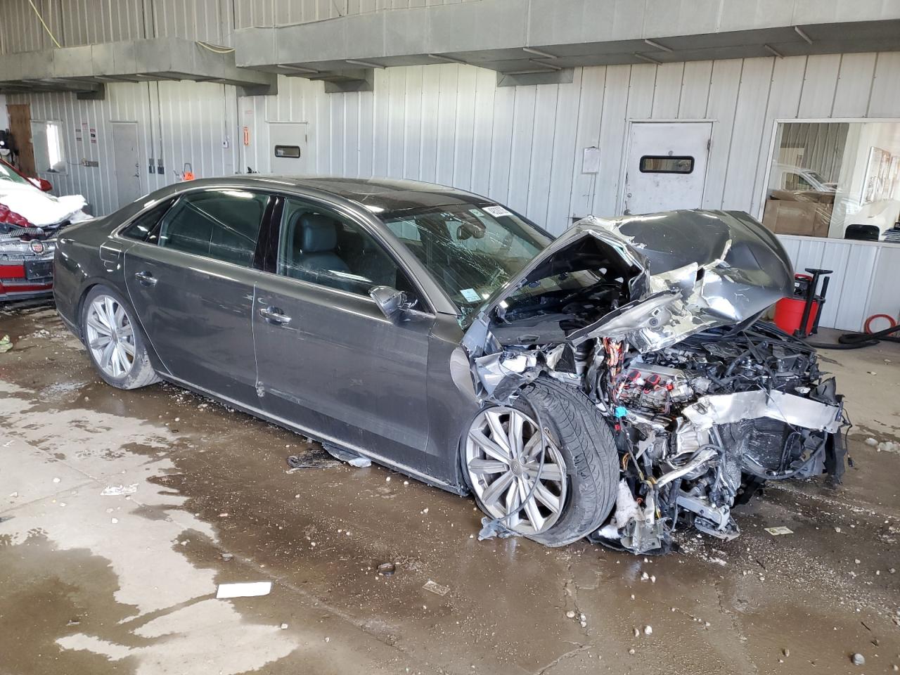 2016 Audi A8 VIN WAU34AFD8GN014188 Copart auction photo, front end damage thumbnail 4