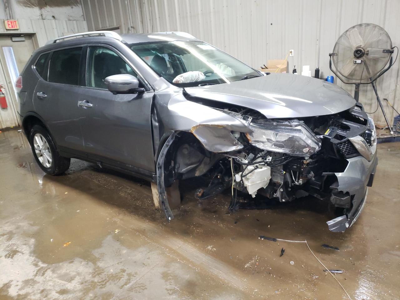 2016 Nissan Rogue VIN KNMAT2MV6GP625128 Copart auction photo, front end / side damage thumbnail 4