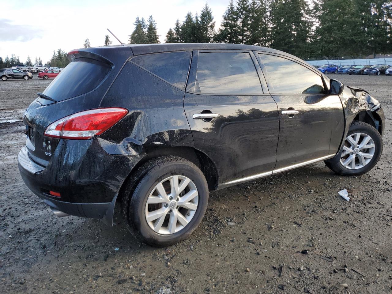 2014 Nissan Murano VIN JN8AZ1MW3EW517378 Copart auction photo, side damage thumbnail 3