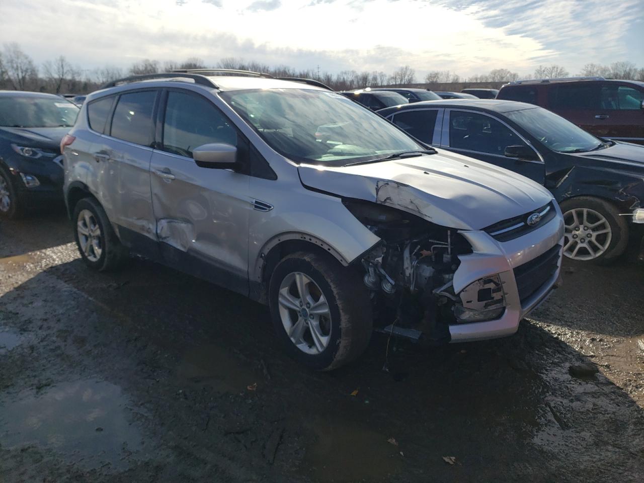 2013 Ford Escape VIN 1FMCU9G92DUC22611 Copart auction photo, front end / side damage thumbnail 4
