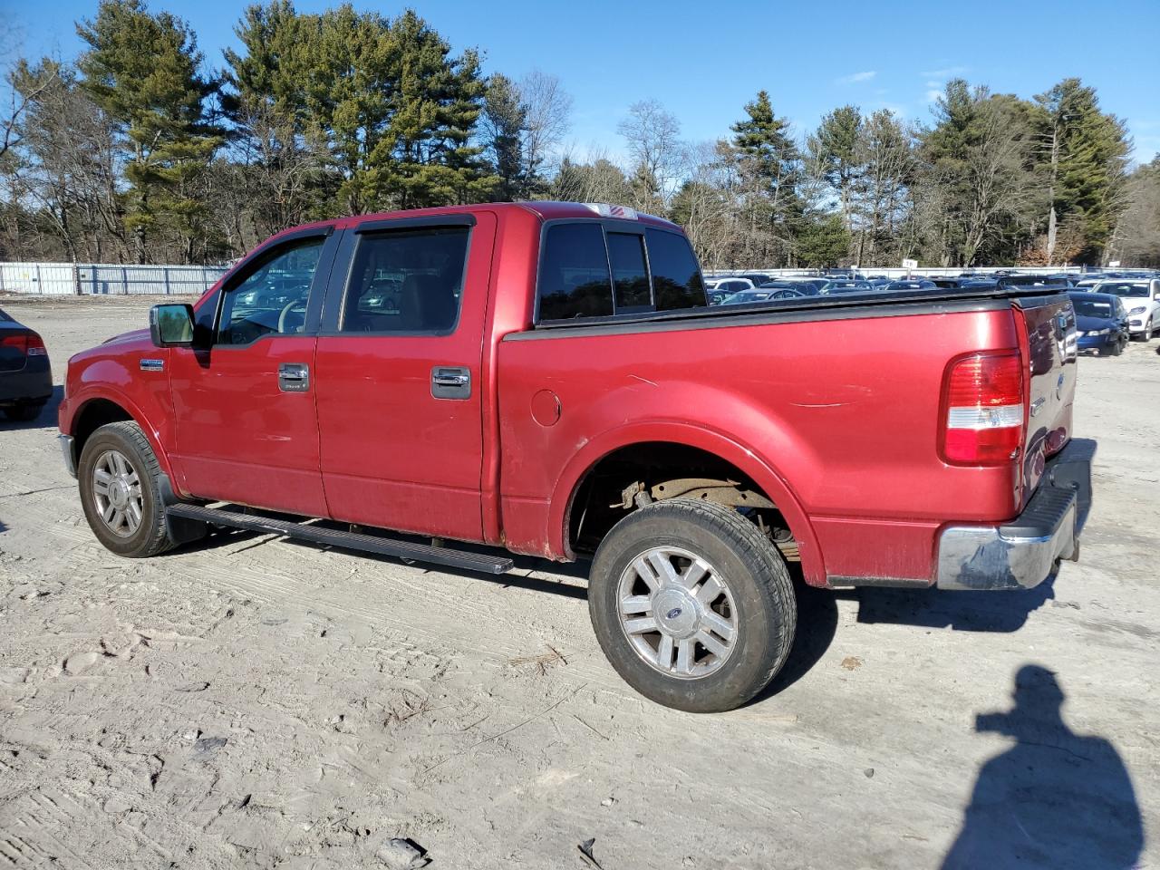 2008 Ford F-150 VIN 1FTPW145X8FC07366 Copart auction photo, rear end / minor dent/scratches damage thumbnail 2