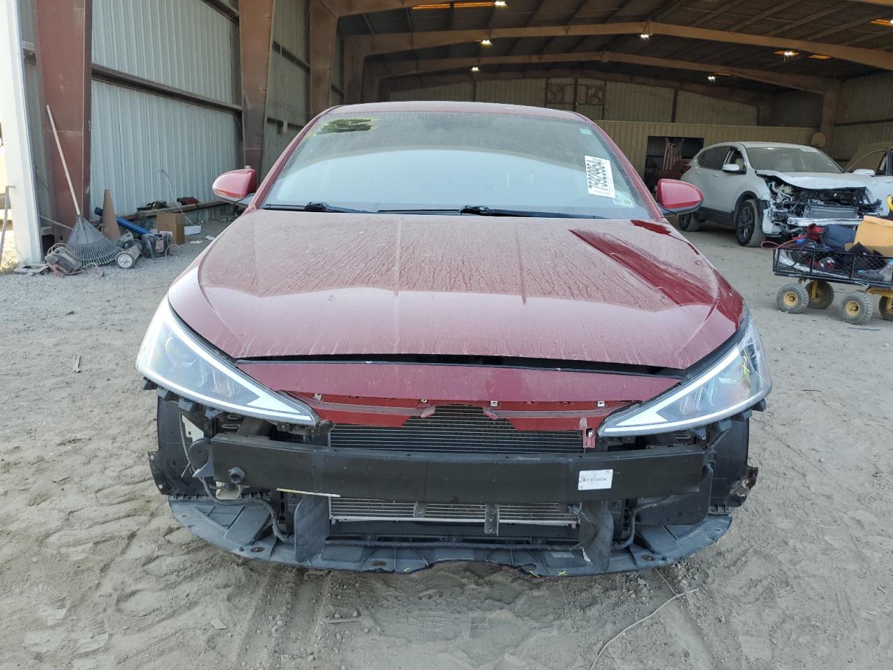2019 Hyundai Elantra VIN KMHD84LF0KU744710 Copart auction photo, front end / minor dent/scratches damage thumbnail 5