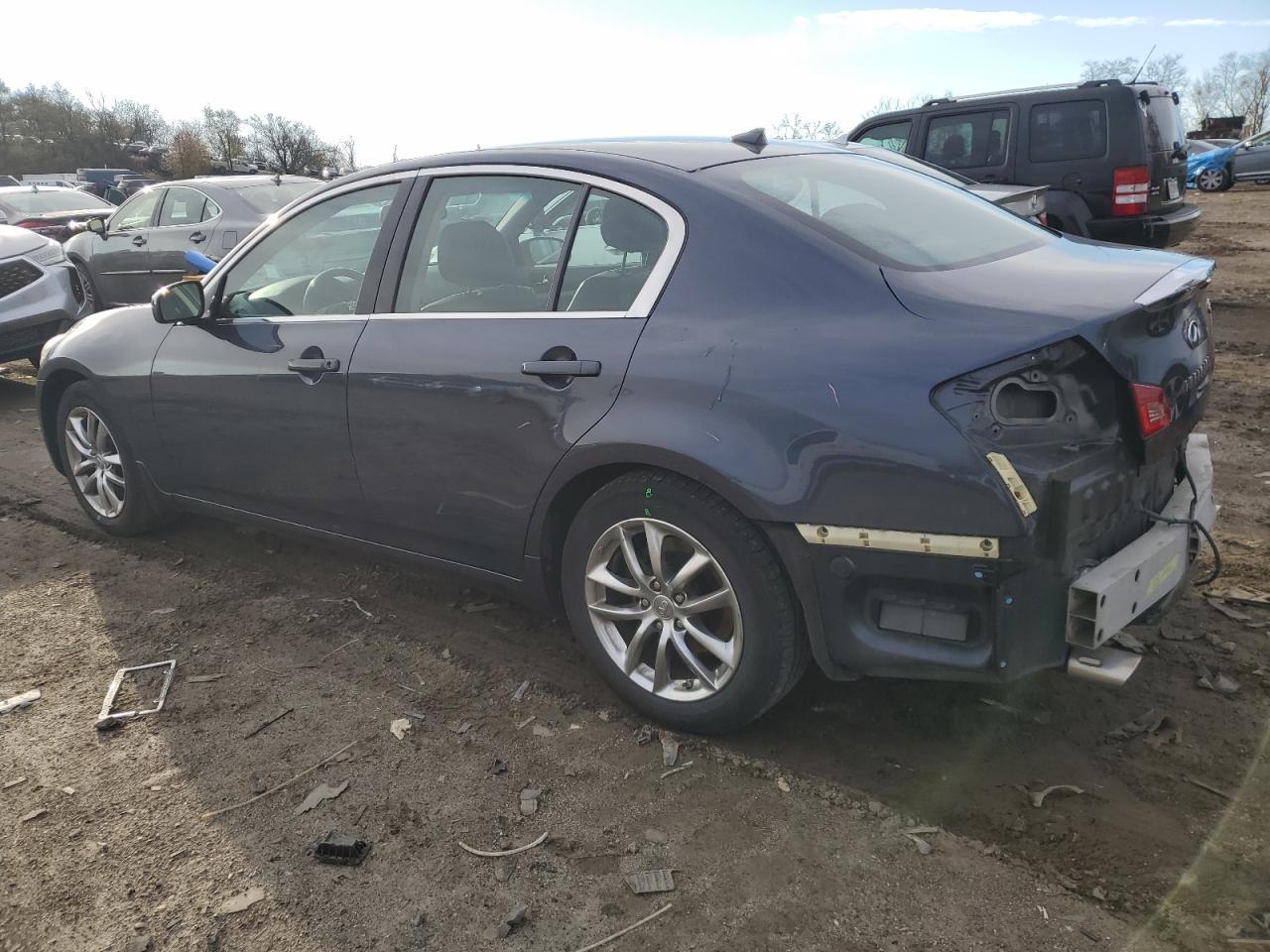 2008 Infiniti G VIN JNKBV61F98M262909 Copart auction photo, rear end / side damage thumbnail 2